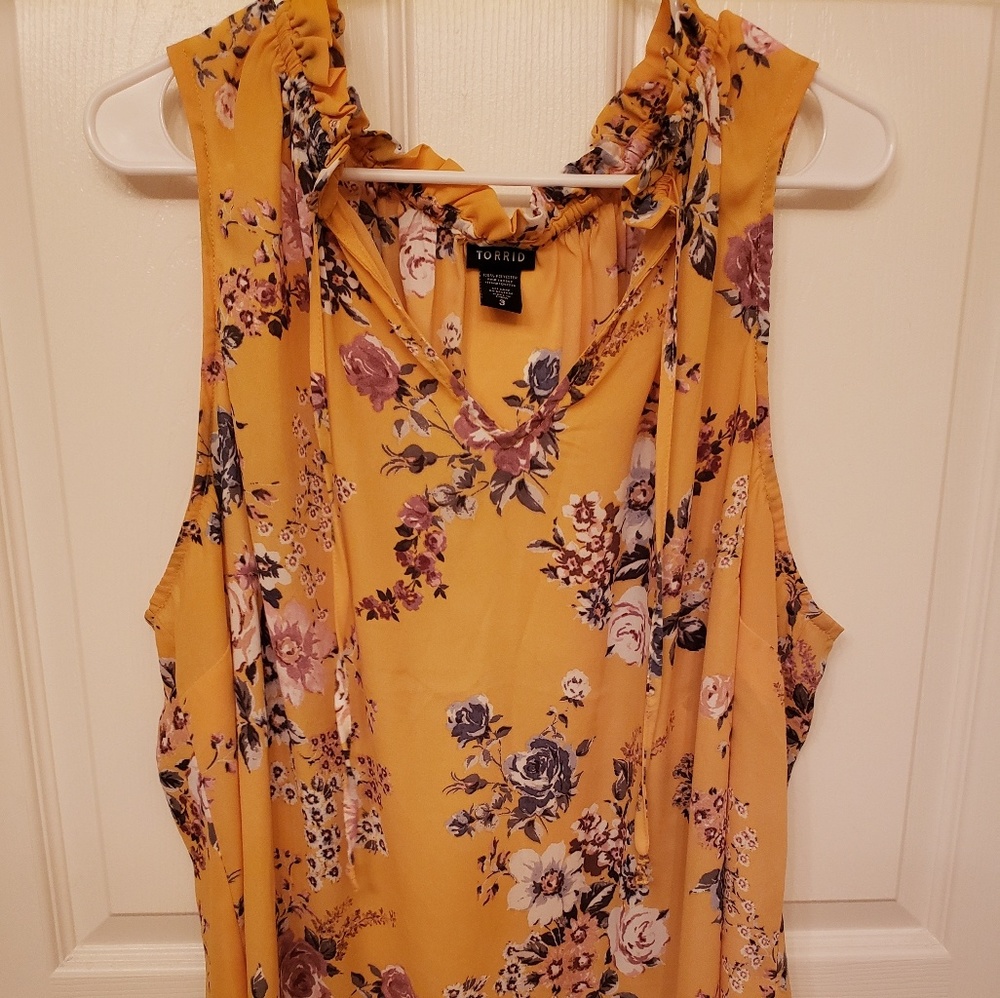 Yellow flower top